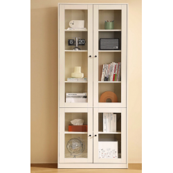 Kệ tủ gỗ đứng để sách và tài liệu cánh kính mở đẹp mắt KGĐ19