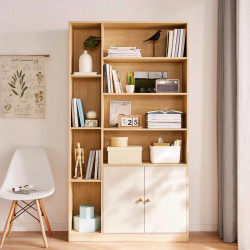 Tủ gỗ để sách văn phòng rộng 100cm thiết kế đa năng KGĐ25