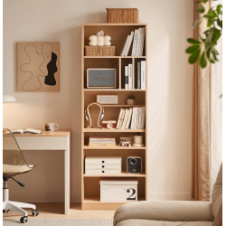 Tủ kệ sách đứng không cánh trang trí phòng khách đẹp gỗ công nghiệp KGĐ26