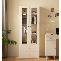 Tủ kệ sách gỗ cho học sinh cánh kính mở KGĐ37