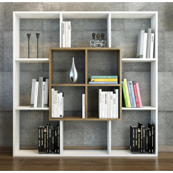 Giá kệ sách gỗ để sàn trang trí phong cách hiện đại đẹp mắt KGĐ44