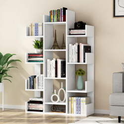 Kệ sách gỗ trang trí hình cây rộng 100cm đẹp KGĐ47