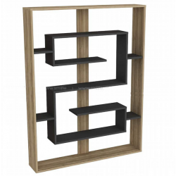 Kệ sách gỗ đứng để đồ trang trí phòng khách đẹp mắt KGĐ51