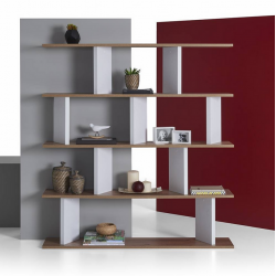 Giá kệ sách gỗ đứng 4 tầng trang trí phòng khách đẹp KGĐ70