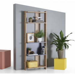 Giá kệ sách 4 tầng bằng gỗ công nghiệp để sàn thiết kế tiện dụng KGĐ73