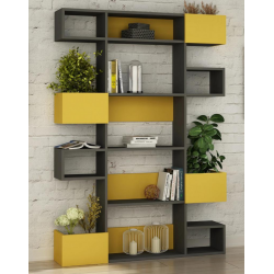 Kệ giá sách gỗ đứng trang trí phòng khách hiện đại đẹp KGĐ83