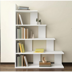 Giá kệ sách gỗ đứng 5 tầng bậc thang cho học sinh sinh viên giá rẻ KGĐ90