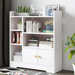 Tủ kệ gỗ nhỏ gọn để sách rộng 67cm KGĐ101