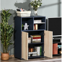 Tủ kệ gỗ nhỏ 2 cánh mở để sách giá rẻ KGĐ104