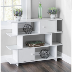 Tủ kệ gỗ trưng bày sách phòng khách cánh mở KGĐ106