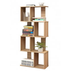 Giá kệ đỡ sách trang trí hình dích dắc đẹp 4 tầng bằng gỗ công nghiệp KGĐ112