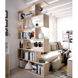 Kệ giá sách trang trí phòng khách đẹp bằng gỗ 6 tầng rộng 100cm KGĐ115