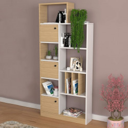Tủ kệ sách gỗ rộng 70cm thiết kế đơn giản đẹp KGĐ123