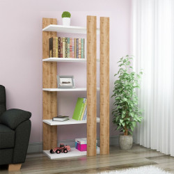Giá sách gỗ 5 tầng trang trí cho phòng khách tiện dụng KGĐ129