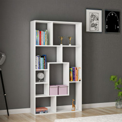 Kệ sách gỗ MDF KGD130 cao 160cm nhiều ô trang trí