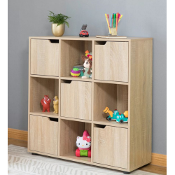 Tủ gỗ để sách cho bé 9 ô vuông kiểu dáng nhỏ gọn KGĐ132