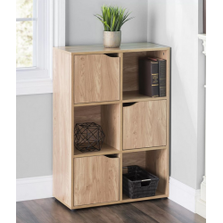 Tủ kệ sách gỗ 6 ô vuông ngăn để đồ nhỏ gọn giá rẻ KGĐ135