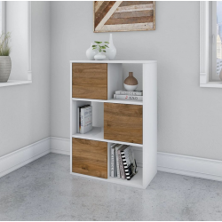 Tủ sách gia đình gỗ công nghiệp 6 ô vuông nhỏ gọn đẹp KGĐ137