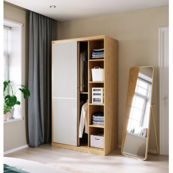 Tủ quần áo 2 cánh lùa thiết kế thông minh tiện dụng TAO12