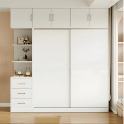 Tủ quần áo cánh lùa 2 tầng bằng gỗ đẹp đa năng TAO21