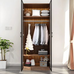 Tủ quần áo gỗ cánh nhôm kính nhỏ gọn cho bé TQA24