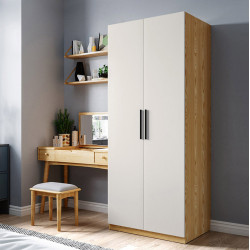 Tủ quần áo gỗ công nghiệp 2 cánh mở nhỏ gọn TQA29