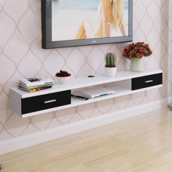 Kệ tivi treo bằng gỗ có ngăn kéo thiết kế đơn giản tiện dụng TKTV12