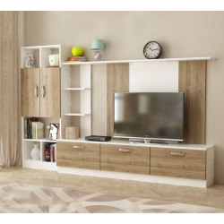 Tủ kệ tivi phòng khách hiện đại kết hợp kệ trang trí đẹp tiện dụng TKTV19
