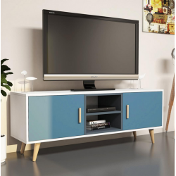 Tủ kệ để tivi gia đình cánh mở đẹp có chân gỗ hiện đại TKTV30