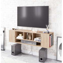 Kệ treo tường thông minh để tivi tích hợp nhiều ngăn tiện dụng TKTV32