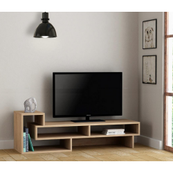 Kệ tivi phòng khách để sàn đa năng kết hợp kệ sách gỗ TKTV37