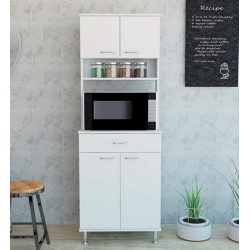 Tủ kệ bếp đa năng gỗ công nghiệp để lò vi sóng hiện đại TUBEP08