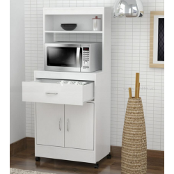 Tủ đựng đồ nhà bếp bằng gỗ có bánh xe di chuyển nhỏ gọn giá rẻ TUBEP11