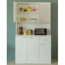 Tủ đựng đồ nhà bếp lò vi sóng bằng gỗ cánh mở hiện đại TUBEP17