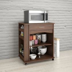 Kệ Bếp Gỗ MDF TUBEP20 Để Lò Vi Sóng Rộng 75cm Có Bánh Xe