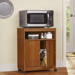 Tủ để lò vi sóng và đồ nhà bếp cánh mở có bánh xe di chuyển giá rẻ TUBEP22