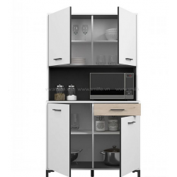 Tủ gỗ đựng đồ nhà bếp nhiều ngăn thiết kế đẹp và tiện dụng TUBEP27