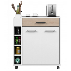 Tủ đựng đồ nhà bếp nhỏ gọn có bánh xe di chuyển giá rẻ TUBEP29