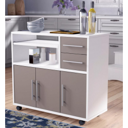 Tủ kệ đựng đồ dùng nhà bếp nhiều ngăn có bánh xe di chuyển giá rẻ TUBEP36