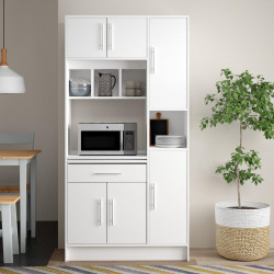 Tủ Bếp Để Lò Vi Sóng Gỗ MDF Nhiều Ngăn TUBEP38