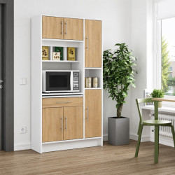 Tủ Bếp Để Lò Vi Sóng Gỗ MDF Nhiều Ngăn TUBEP38