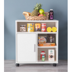 Tủ phòng ăn nhà bếp bằng gỗ có bánh xe di chuyển nhỏ gọn giá rẻ TUBEP41