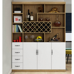 Tủ rượu đẹp trang trí phòng khách bằng gỗ công nghiệp KR06