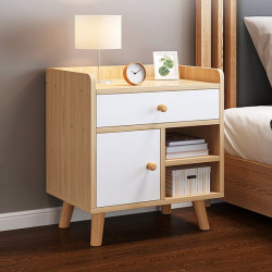 Táp đầu giường bằng chân gỗ ngăn kéo cánh mở nhỏ gọn TAP12