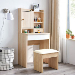 Bàn trang điểm mini có gương mở BTD20 – Nhỏ gọn, nhiều ngăn tiện dụng