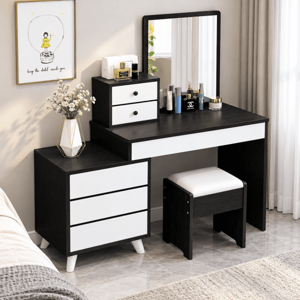 Bàn phấn trang điểm gỗ đẹp hiện đại BTĐ27