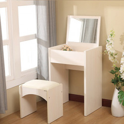 Bàn trang điểm phấn mini nhỏ gọn bằng gỗ MDF BTĐ34