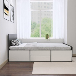 Giường ngủ gỗ công nghiệp nhiều ngăn đẹp hiện đại GCN02