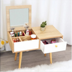 Bàn phấn trang điểm ngồi bệt mini có gương đẹp BTĐ35