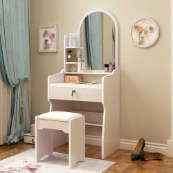 Mẫu bàn trang điểm gỗ MDF mini nhỏ gọn giá rẻ BTĐ38